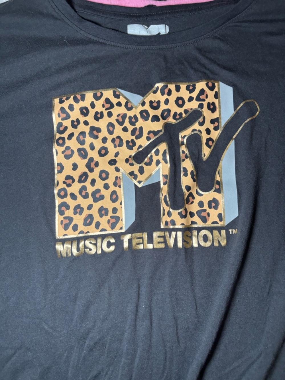 MTV Retro Leopard Print Tee - Picture 2 of 9